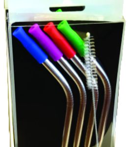stainless steel drinking straw bent
